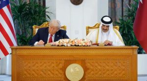 ٹرمپ کا سعودیہ کے بعد قطر کا دورہ ، تجارتی اور دفاعی تعاون کے معاہدوں پر دستخط