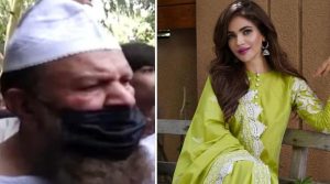 حمیرا اصغر کے والد پہلی بار منظر عام پر ، آسمان کی طرف انگلی اٹھاکر کیا کہا؟