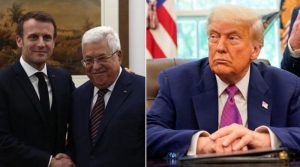 ٹرمپ نے فرانسیسی صدر کے فلسطین کو ریاست تسلیم کرنے کےاعلان کو مسترد کر دیا
