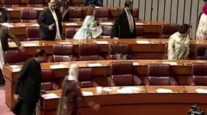 جب تک کوئی مطمئن نہيں کرتا ایوان کی کارروائی کا حصہ بننا مشکل ہے، پی پی کا مریم کے بیان پر پھر واک آؤٹ