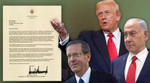 ڈونلڈ ٹرمپ کا اسرائیلی صدر کو خط، کرپشن کے مقدمات میں نیتن یاہو کو معافی دینے کی درخواست