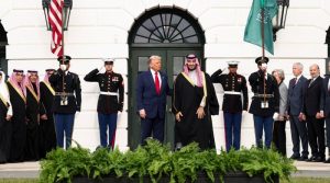 سعودی ولی عہد شہزادہ محمد بن سلمان امریکی صدر ٹرمپ سے ملاقات کیلئے وائٹ ہاؤس پہنچ گئے