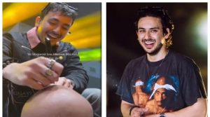 حسن رحیم کے مداح نے گلوکار سے اپنے گنجے سر پر آٹو گراف لے لیا