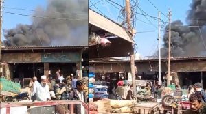 نیو سبزی منڈی میں دکانوں میں لگنے والی آگ پر قابو پالیا گیا