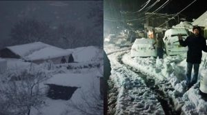 ملک کے بالائی علاقوں میں برف باری کا سلسلہ تھم گیا، سڑکوں پر کئی کئی فٹ برف موجود، ریسکیو آپریشن جاری