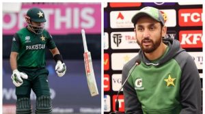 میری خواہش ہے بابر کے بارے میں سوال نہ ہو، اس کو چھوڑ دیں بیٹنگ کرنے دیں: کپتان قومی ٹیم