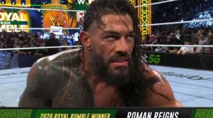 رائل رمبل مقابلہ رومن رینز جیتنے میں کامیاب جبکہ ایک مقبول ترین ریسلر کا کیرئیر اختتام پذیر