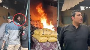 لی مارکیٹ میں تجاوزات کیخلاف آپریشن کے دوران اسسٹنٹ کمشنر ہاظم بنگوار پر پیٹرول بم سے حملہ