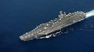 ایران کا امریکی ائیرکرافٹ کیریئر یو ایس ایس ابراہم لنکن پربیلسٹک میزائلوں سے حملہ