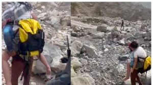 یو اے ای میں ہیٹ اسٹروک کا شکار خاتون کو کندھوں پر اٹھاکر نیچے اتارنے والے پاکستانی کے چرچے