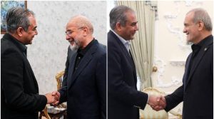 محسن نقوی کی تہران میں ایرانی صدر اور پارلیمنٹ کے اسپیکر سے علیحدہ علیحدہ ملاقات