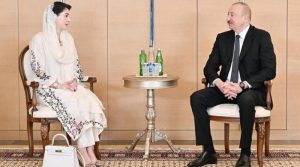 مریم نواز کی آذربائیجان کے صدر سے ملاقات، سیاسی، اقتصادی اور دیگر شعبوں میں تعاون پر تبادلہ خیال