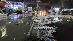 شمسی سوسائٹی انتظامی نااہلی اور بلدیاتی غفلت کا شکار، سڑکوں پر مہینے سے گندے پانی کا راج